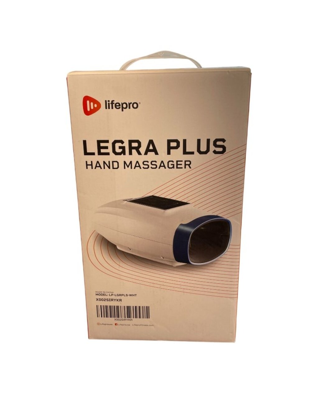 Lifepro Legra Plus Hand Massager Model LP-LGRPLS-WHT